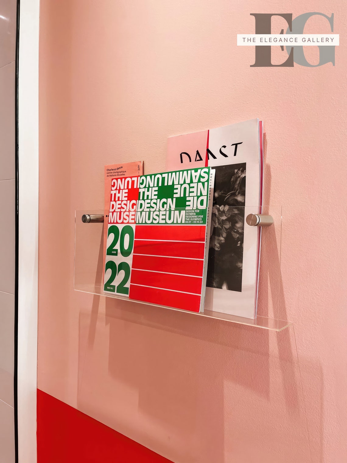 Floating Display Shelf Organizer Acrylic Modern Bookshelf Etsy