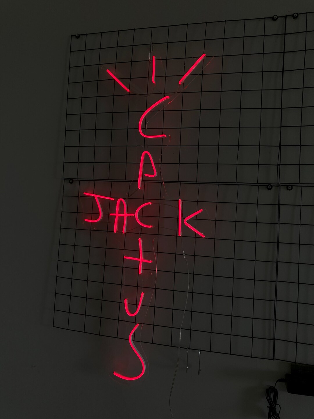 cactus jack neon sign stockx