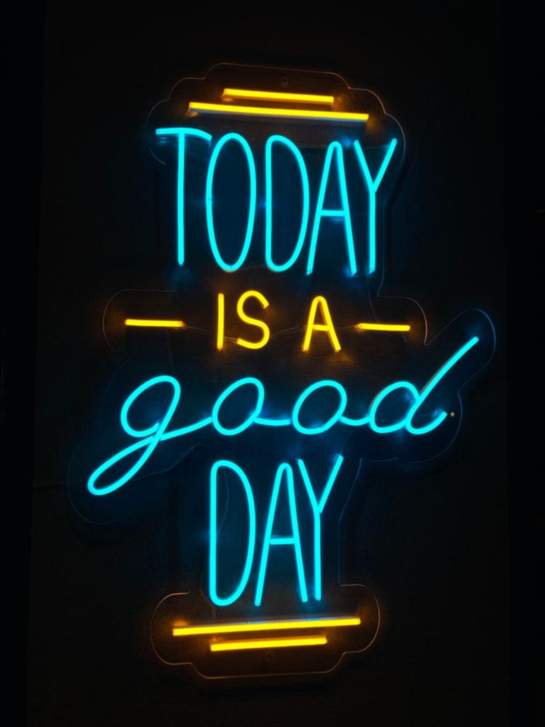 Today is a Good Day Sign Custom Light Gift Neon Wall Decor Etsy