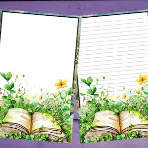 Primavera livro carta escrita papel a5 artigos de papelaria forrado/sem forro penpal suprimentos