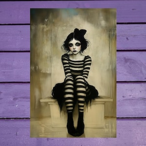 Carte postale tristesse 10 x 15 cm/4'x6' in Stylos