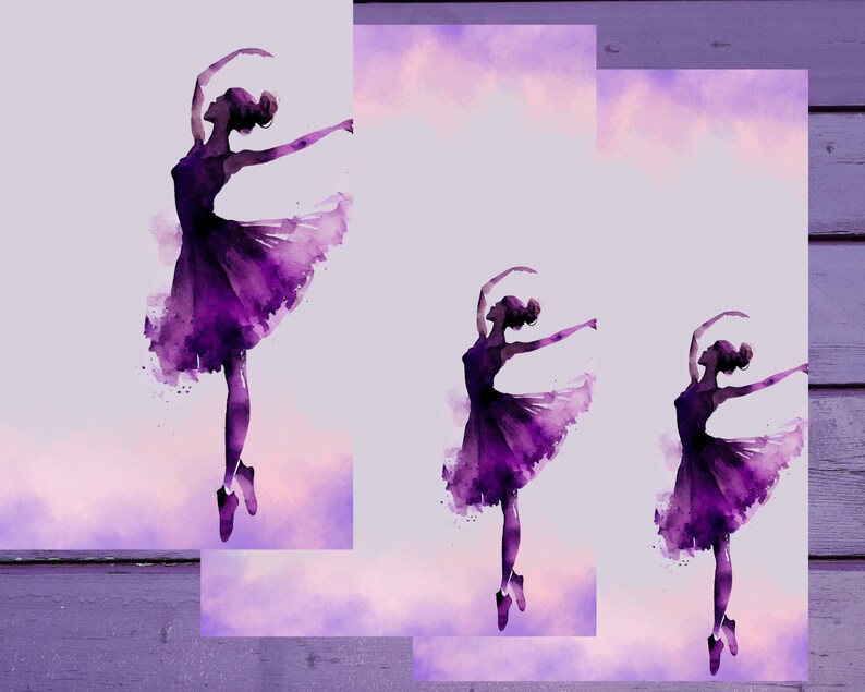Purple Ballet Letter Writing Paper A5 Stationery Lined/unlined Penpal ...