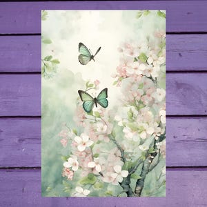 Carte postale Spring Vibes 10 x 15 cm/4'x6' in Stylos