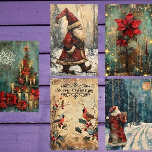 Lot de 3 cartes postales de Noël 10 x 15 cm/4'x6' in Fournitures pour stylos