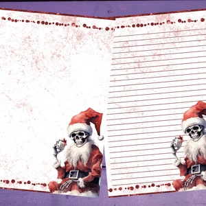 Creepmas Letter Writing Paper A5 Artigos de papelaria forrados/sem forro Penpal Suprimentos