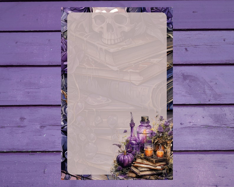 Purple Magic Letter Writing Paper A5 Stationery Lined/unlined Penpal ...