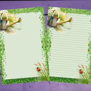 Primavera jardinagem carta escrita papel a5 artigos de papelaria forrado/sem forro penpal suprimentos
