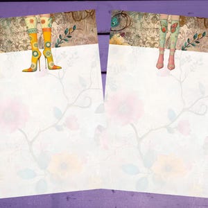Spring Shoes Papel de carta frente e verso A5 Papelaria pautada/sem pautada Suprimentos para amigos por correspondência