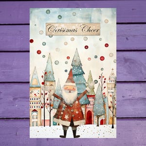Carte postale Christmas Cheer 10 x 15 cm/ 4 x 6 pi
