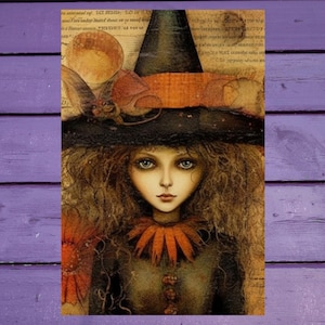 Sorcière d'Halloween 10 x 15 cm/4'x6' in Stylos