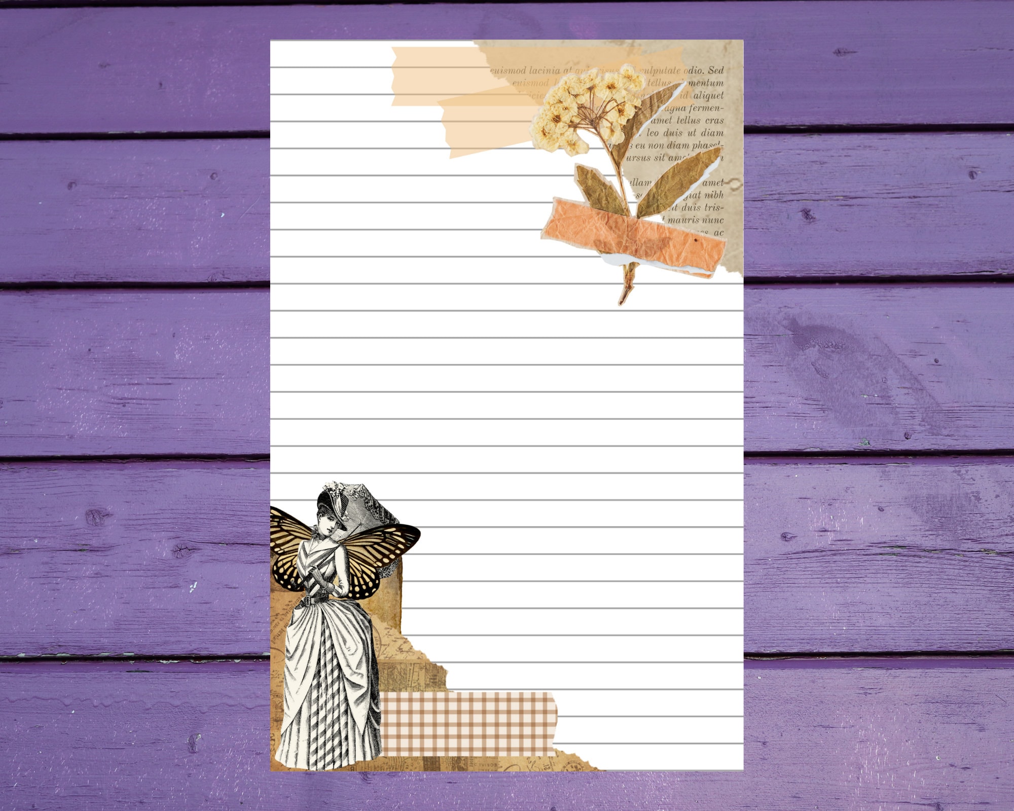 SIGEL DP983 Papel Carta/Menú Vintage A4 90g/m² - Diseño Pergamino Beige/Marrón, Impresión Doble Cara, 75 Hojas (FSC, Fabricado En Alemania)