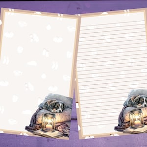 Momento aconchegante carta papel de escrita A5 artigos de papelaria forrado/sem forro Penpal Suprimentos