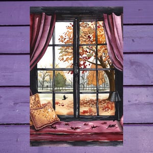 Autumn View Postcard 10x15cm/ 4'x6' in Penpal Supplies