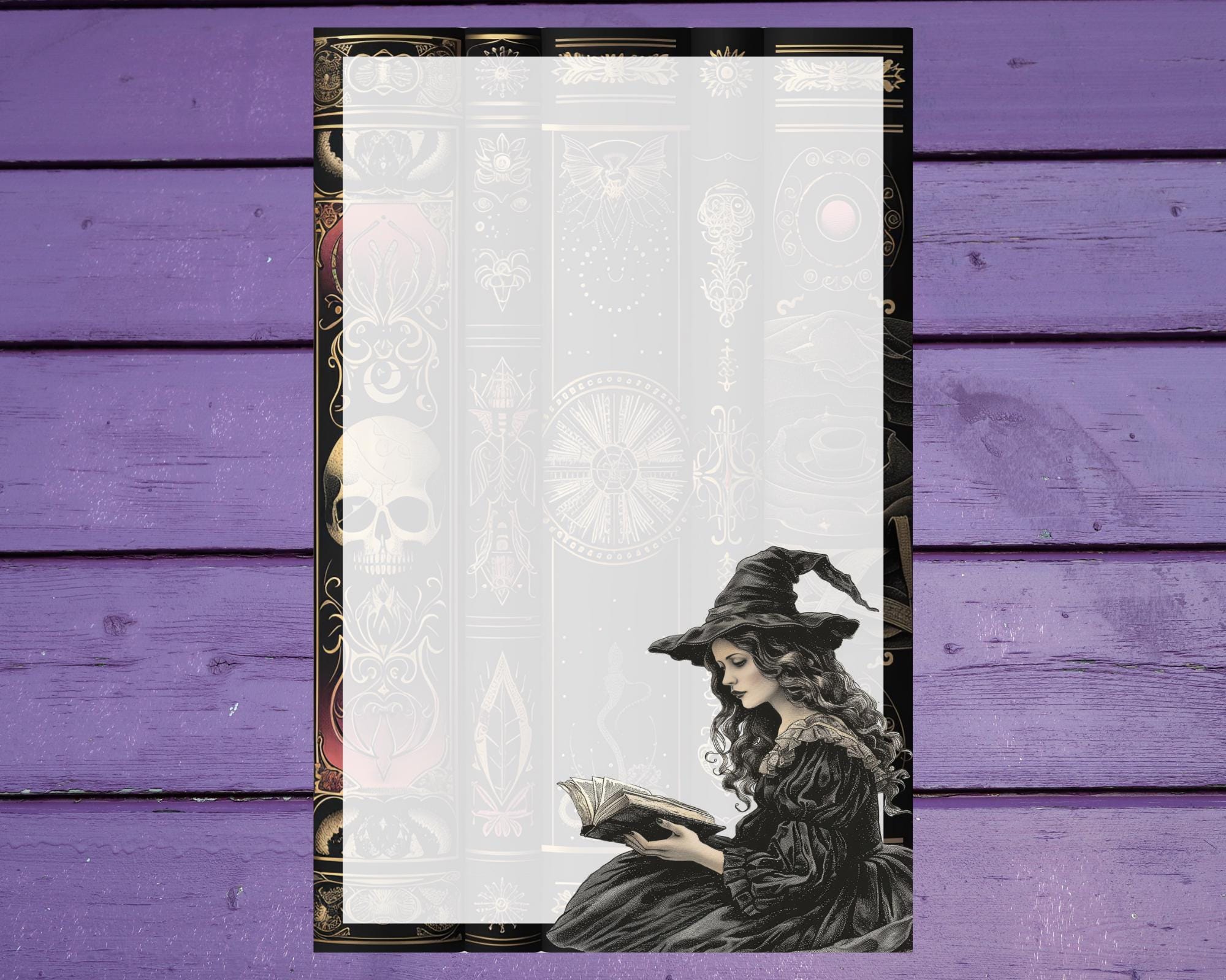 Reading Vintage Witch Letter Writing Paper A5 Stationery Lined/unlined ...