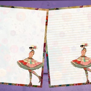 Papel de carta da moda primavera A5 papelaria pautado/sem pautado suprimentos para amigos por correspondência