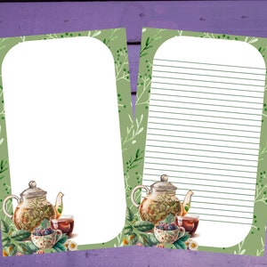 Papel para escrita de cartas de chá de ervas A5 Artigos de papelaria forrados/sem forro Penpal Suprimentos
