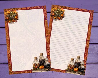 Printable Stationery Paper Set Leaves/glitter A4/letter - Etsy