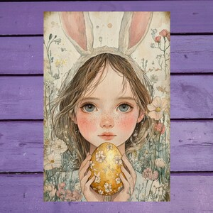 Carte postale Easter Vibes 10 x 15 cm/4'x6' in Stylos
