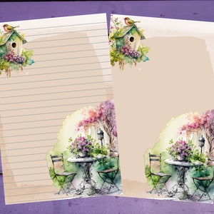 Primavera carta aquarela papel de escrita a5 artigos de papelaria forrado/sem forro penpal suprimentos