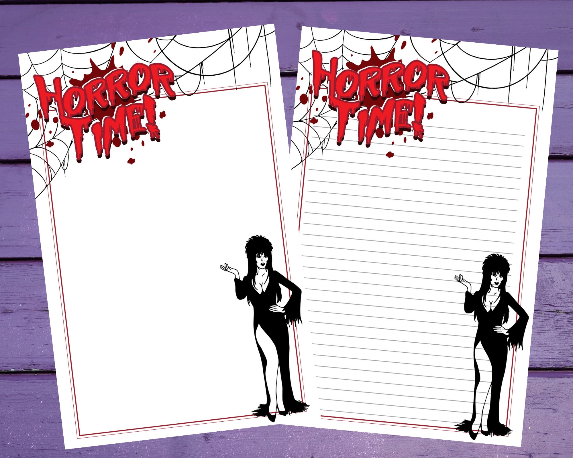 Elvira Letter Writing Paper A5 Stationery Lined/unlined Penpal Supplies ...