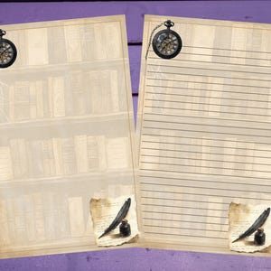 Papel de carta acadêmico A5 para papelaria pautado/sem pautado para correspondência