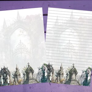 Papel para escrita de cartas de cemitério A5, artigos de papelaria forrados/sem forro, suprimentos para correspondência
