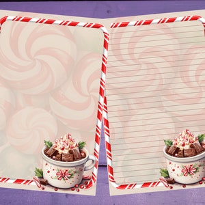 Papel para escrever cartas de Natal A5, pautado/sem pauta, suprimentos para correspondência