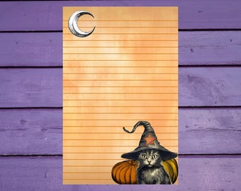 Papier à Lettres Et Enveloppes Halloween - 10 Feuilles A4 + 10 Enveloppes DIN LONG, Motif Automne Et Citrouilles - 6