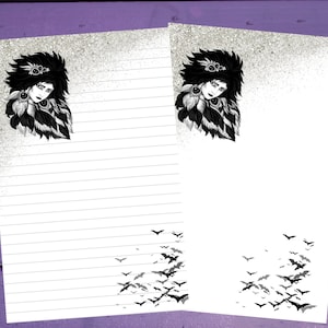 Siouxsie Sioux Carta para escrever papel A5 artigos de papelaria forrado/sem forro suprimentos para correspondência