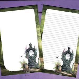 Papel para escrita de cartas de altar da natureza A5, artigos de papelaria forrados/sem forro, suprimentos para correspondência
