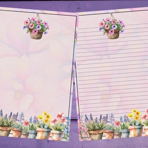 Primavera Vibes Carta Escrevendo Papel A5 Artigos de Papelaria Forrado/Sem Forro Penpal Suprimentos