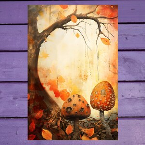 Carte postale « Champignons » 10 x 15 cm/4'x6' in Stylo