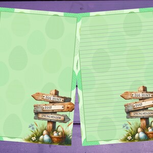 Papel para escrita de carta de caça ao ovo A5, artigos de papelaria forrados/sem forro, suprimentos para correspondência