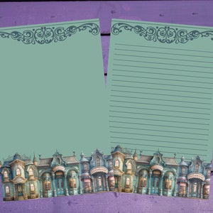Papel para escrita de cartas de rua vitoriana A5, artigos de papelaria forrados/sem forro, suprimentos para correspondência