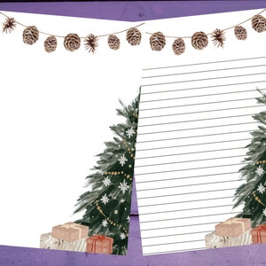 Carta de Natal Escandinava Papel para Escrever A5 Artigos de Papelaria Forrado/Sem Forro Penpal Suprimentos
