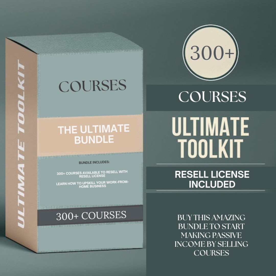 300 Ultimate Course Bundle, Resell Rights, Make Money, Ultimate Bundle ...
