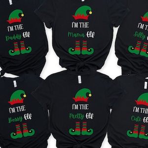Custom Matching Family Christmas Elf Shirt: Elf Squad