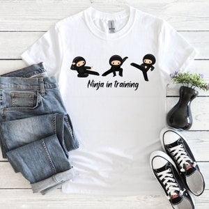 Kids Ninja in training shirt, Ninja in training shirt, Ninja shirt, Gift for her, Gift for him, Ninja shirt, Ninja squad shirt