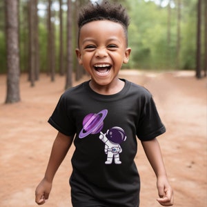 Kid&#39;s Planet shirt, Kids Astronaut shirt, Cute kids t-shirt, Gift for him, Gift for her, Gift for kids, Planet lover shirt, Astronaut lover