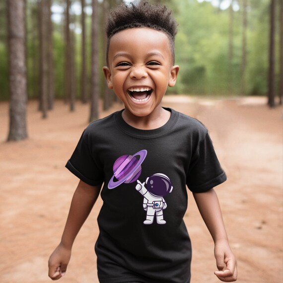 Kids Astronaut T-shirt: Planet Graphic Tee