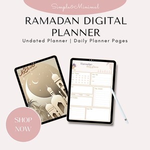 Ramadan Planner, Undated Goodnotes Planner, Monthly Digital Planner, Goodnotes Templates, iPad Planner, Simple Digital Planner