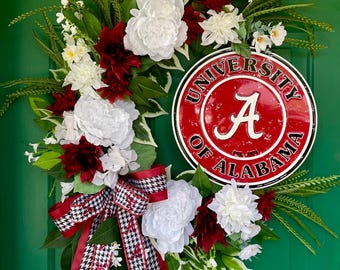 University Of Alabama Football Wreath