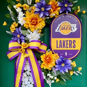Los Angeles Lakers Basketball Wreath