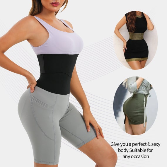 Tummy Wrap Waist Trainer Corset, Shapewear Waist Trainer Belt, Bandage Wrap  Girdle Workout Sweat Belt, Plus Size Sweat Waist Belt Bodyshaper 