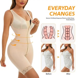 Fajas Colombianas Reductoras Post-Surgery Compression Body Shaper M&D 0065