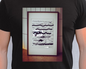 Minimalistic Tshirt, Men's Graphic Tee, Abstract Graphic Tshirt, Screen Printed Tshirt, Unisex Tshirt, Poetry Tshirt