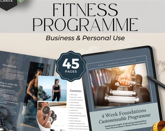 Personal Trainer Programme,  Fitness programme, 4 week workout plan, fitness guide, fitness coach,  Foundations Fitness Instructor Programme