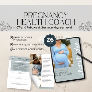 Pregnancy Health Coach Intake Form Template Client Onboarding