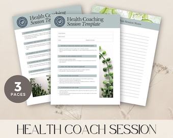 Health Coach Session, Nutrition Coach Session, Wellness Coach session, Health coach client management, session planning, coaching support