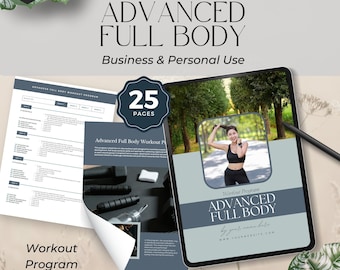 Personal Trainer Programme,  Fitness program, 4 week workout plan, fitness guide, fitness coach, advanced full body program fitness trainer